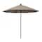 California Umbrella 9' Black Aluminum Market Patio Umbrella, Sunbrella Taupe 194061335376 - alternate 1